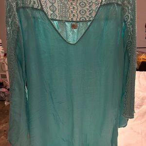 O’Neill Free-Flowing Turquoise Womens Top